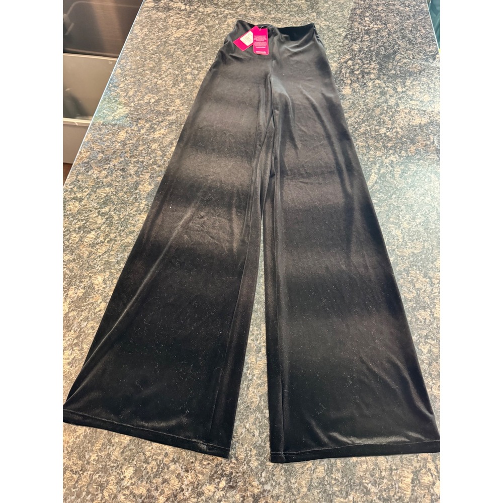 Commando Velvet Wide Leg Pant Black VEL600 High Rise Trousers Womens Small NWT
